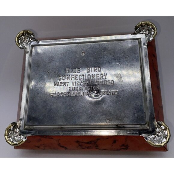 Blue Bird Confectionery Harry Vincent Limited Candy Tin Orange Gold England - Picture 12 of 14